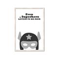 Picture of Superhero Listen I _GroupedProduct_Rectangle_Portrait_Mini_ _GroupedProduct_Rectangle_Portrait_Framed_Matted_