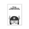 Picture of Superhero Listen I _GroupedProduct_Rectangle_Portrait_Mini_ _GroupedProduct_Rectangle_Portrait_Framed_Matted_