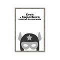 Picture of Superhero Listen I _GroupedProduct_Rectangle_Portrait_Mini_ _GroupedProduct_Rectangle_Portrait_Framed_Matted_
