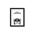 Picture of Superhero Listen I _GroupedProduct_Rectangle_Portrait_Mini_ _GroupedProduct_Rectangle_Portrait_Framed_Matted_