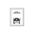 Picture of Superhero Listen I _GroupedProduct_Rectangle_Portrait_Mini_ _GroupedProduct_Rectangle_Portrait_Framed_Matted_