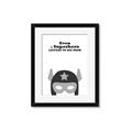 Picture of Superhero Listen I _GroupedProduct_Rectangle_Portrait_Mini_ _GroupedProduct_Rectangle_Portrait_Framed_Matted_