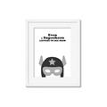 Picture of Superhero Listen I _GroupedProduct_Rectangle_Portrait_Mini_ _GroupedProduct_Rectangle_Portrait_Framed_Matted_