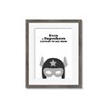 Picture of Superhero Listen I _GroupedProduct_Rectangle_Portrait_Mini_ _GroupedProduct_Rectangle_Portrait_Framed_Matted_
