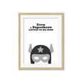 Picture of Superhero Listen I _GroupedProduct_Rectangle_Portrait_Mini_ _GroupedProduct_Rectangle_Portrait_Framed_Matted_