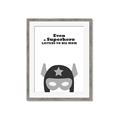 Picture of Superhero Listen I _GroupedProduct_Rectangle_Portrait_Mini_ _GroupedProduct_Rectangle_Portrait_Framed_Matted_
