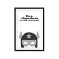 Picture of Superhero Listen I _GroupedProduct_Rectangle_Portrait_Mini_ _GroupedProduct_Rectangle_Portrait_Framed_Matted_