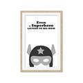 Picture of Superhero Listen I _GroupedProduct_Rectangle_Portrait_Mini_ _GroupedProduct_Rectangle_Portrait_Framed_Matted_