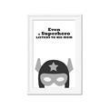 Picture of Superhero Listen I _GroupedProduct_Rectangle_Portrait_Mini_ _GroupedProduct_Rectangle_Portrait_Framed_Matted_