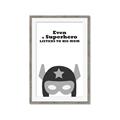Picture of Superhero Listen I _GroupedProduct_Rectangle_Portrait_Mini_ _GroupedProduct_Rectangle_Portrait_Framed_Matted_