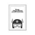 Picture of Superhero Listen I _GroupedProduct_Rectangle_Portrait_Mini_ _GroupedProduct_Rectangle_Portrait_Framed_Matted_