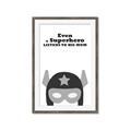 Picture of Superhero Listen I _GroupedProduct_Rectangle_Portrait_Mini_ _GroupedProduct_Rectangle_Portrait_Framed_Matted_