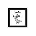 Picture of Hear me Roar Gray _GroupedProduct_Square_Mini_ _GroupedProduct_Square_Framed_Matted_