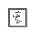 Picture of Hear me Roar Gray _GroupedProduct_Square_Mini_ _GroupedProduct_Square_Framed_Matted_