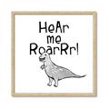 Picture of Hear me Roar Gray _GroupedProduct_Square_Mini_ _GroupedProduct_Square_Framed_Matted_