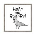 Picture of Hear me Roar Gray _GroupedProduct_Square_Mini_ _GroupedProduct_Square_Framed_Matted_