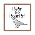 Picture of Hear me Roar Gray _GroupedProduct_Square_Mini_ _GroupedProduct_Square_Framed_Matted_