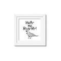 Picture of Hear me Roar Gray _GroupedProduct_Square_Mini_ _GroupedProduct_Square_Framed_Matted_
