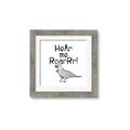 Picture of Hear me Roar Gray _GroupedProduct_Square_Mini_ _GroupedProduct_Square_Framed_Matted_