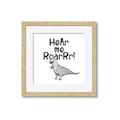 Picture of Hear me Roar Gray _GroupedProduct_Square_Mini_ _GroupedProduct_Square_Framed_Matted_