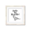 Picture of Hear me Roar Gray _GroupedProduct_Square_Mini_ _GroupedProduct_Square_Framed_Matted_