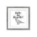 Picture of Hear me Roar Gray _GroupedProduct_Square_Mini_ _GroupedProduct_Square_Framed_Matted_