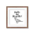 Picture of Hear me Roar Gray _GroupedProduct_Square_Mini_ _GroupedProduct_Square_Framed_Matted_