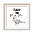 Picture of Hear me Roar Gray _GroupedProduct_Square_Mini_ _GroupedProduct_Square_Framed_Matted_