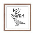 Picture of Hear me Roar Gray _GroupedProduct_Square_Mini_ _GroupedProduct_Square_Framed_Matted_