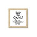 Picture of Hear me Chomp Gray _GroupedProduct_Square_Mini_ _GroupedProduct_Square_Framed_Matted_