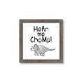 Picture of Hear me Chomp Gray _GroupedProduct_Square_Mini_ _GroupedProduct_Square_Framed_Matted_