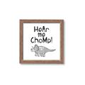 Picture of Hear me Chomp Gray _GroupedProduct_Square_Mini_ _GroupedProduct_Square_Framed_Matted_