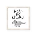 Picture of Hear me Chomp Gray _GroupedProduct_Square_Mini_ _GroupedProduct_Square_Framed_Matted_