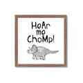 Picture of Hear me Chomp Gray _GroupedProduct_Square_Mini_ _GroupedProduct_Square_Framed_Matted_