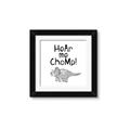 Picture of Hear me Chomp Gray _GroupedProduct_Square_Mini_ _GroupedProduct_Square_Framed_Matted_