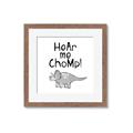 Picture of Hear me Chomp Gray _GroupedProduct_Square_Mini_ _GroupedProduct_Square_Framed_Matted_