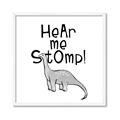 Picture of Hear me Stomp Gray _GroupedProduct_Square_Mini_ _GroupedProduct_Square_Framed_Matted_