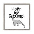 Picture of Hear me Stomp Gray _GroupedProduct_Square_Mini_ _GroupedProduct_Square_Framed_Matted_