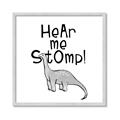 Picture of Hear me Stomp Gray _GroupedProduct_Square_Mini_ _GroupedProduct_Square_Framed_Matted_
