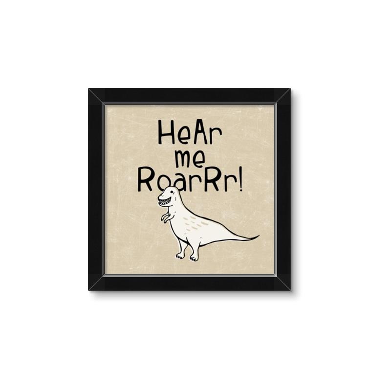 Picture of Hear me Roar Beige Bkg _GroupedProduct_Square_Mini_ _GroupedProduct_Square_Framed_Matted_