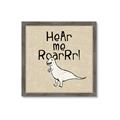Picture of Hear me Roar Beige Bkg _GroupedProduct_Square_Mini_ _GroupedProduct_Square_Framed_Matted_