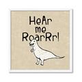 Picture of Hear me Roar Beige Bkg _GroupedProduct_Square_Mini_ _GroupedProduct_Square_Framed_Matted_