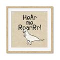 Picture of Hear me Roar Beige Bkg _GroupedProduct_Square_Mini_ _GroupedProduct_Square_Framed_Matted_