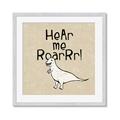 Picture of Hear me Roar Beige Bkg _GroupedProduct_Square_Mini_ _GroupedProduct_Square_Framed_Matted_