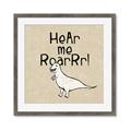 Picture of Hear me Roar Beige Bkg _GroupedProduct_Square_Mini_ _GroupedProduct_Square_Framed_Matted_