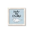 Picture of Hear me Chomp Blue Bkg _GroupedProduct_Square_Mini_ _GroupedProduct_Square_Framed_Matted_