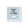 Picture of Hear me Chomp Blue Bkg _GroupedProduct_Square_Mini_ _GroupedProduct_Square_Framed_Matted_