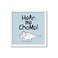 Picture of Hear me Chomp Blue Bkg _GroupedProduct_Square_Mini_ _GroupedProduct_Square_Framed_Matted_