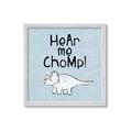 Picture of Hear me Chomp Blue Bkg _GroupedProduct_Square_Mini_ _GroupedProduct_Square_Framed_Matted_