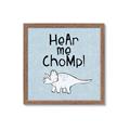 Picture of Hear me Chomp Blue Bkg _GroupedProduct_Square_Mini_ _GroupedProduct_Square_Framed_Matted_